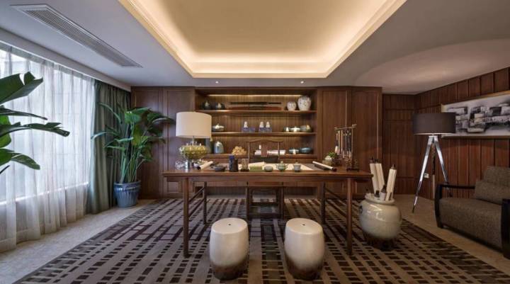 中式混搭風格裝修圖片_中式風格裝修_中式田園風格客廳裝修效果圖