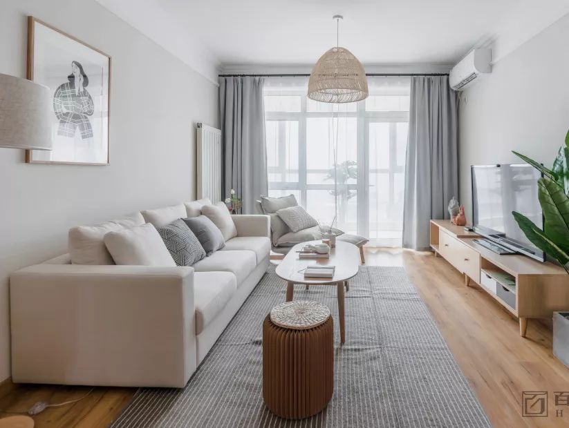 客廳窗簾裝修效果圖25天拯救精裝修顏值日式客廳設(shè)計(jì)圖片賞析