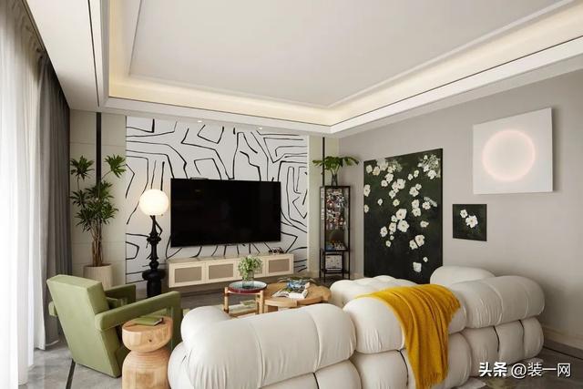 房屋浪漫布置圖片(95平米法式風(fēng)格裝修，輕奢浪漫居所，姐妹們的夢想小家)(圖2)