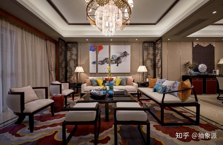 中式不一定要沉悶嚴(yán)肅，讓人眼前一亮的新中式裝修案例效果圖