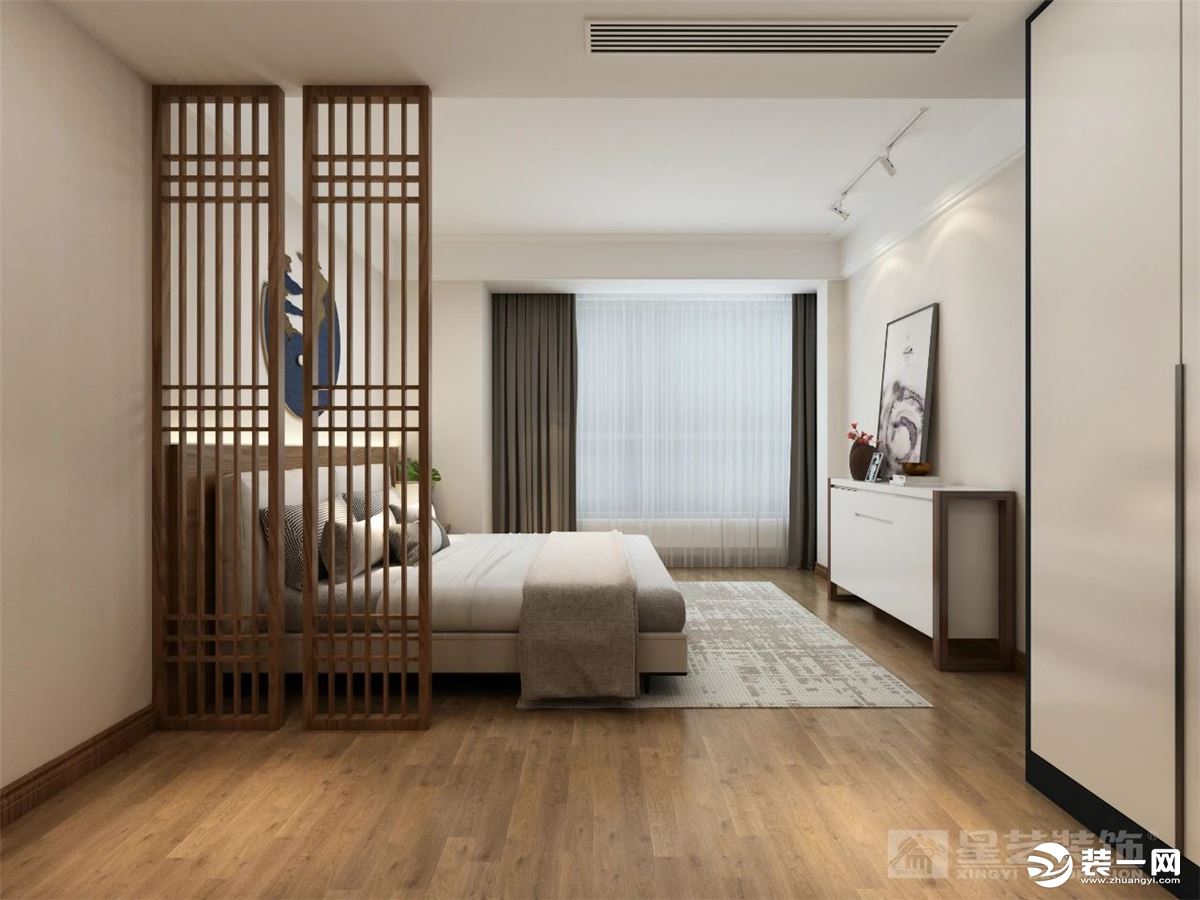 《【摩登4平臺app登錄】桂林星藝裝飾120㎡中式禪意風(fēng)格住宅 仿木瓷磚效果一絕！》