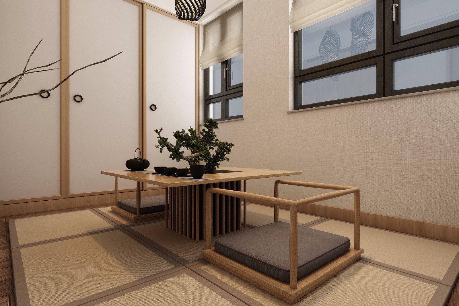 玄關(guān)裝修效果圖章丘湖畔樾山160平中式裝修湖中式現(xiàn)代玄關(guān)設計圖片賞析