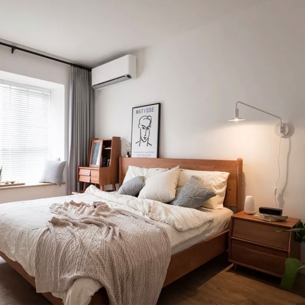 臥室床裝修效果圖營造溫馨日雜風臥室日式臥室設(shè)計圖片賞析