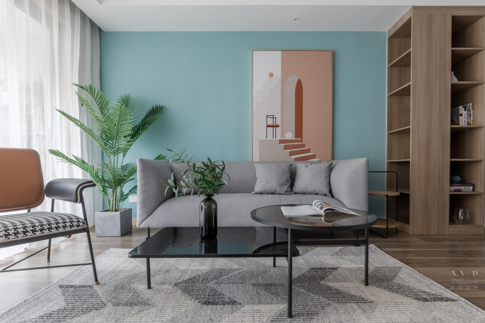 客廳沙發(fā)裝修效果圖四時風(fēng)景，比不過家里的澄澈溫柔北歐極簡客廳設(shè)計圖片賞析