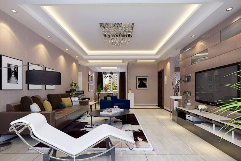 8套簡歐風(fēng)格客廳裝修效果圖，現(xiàn)代家裝里的輕奢主義