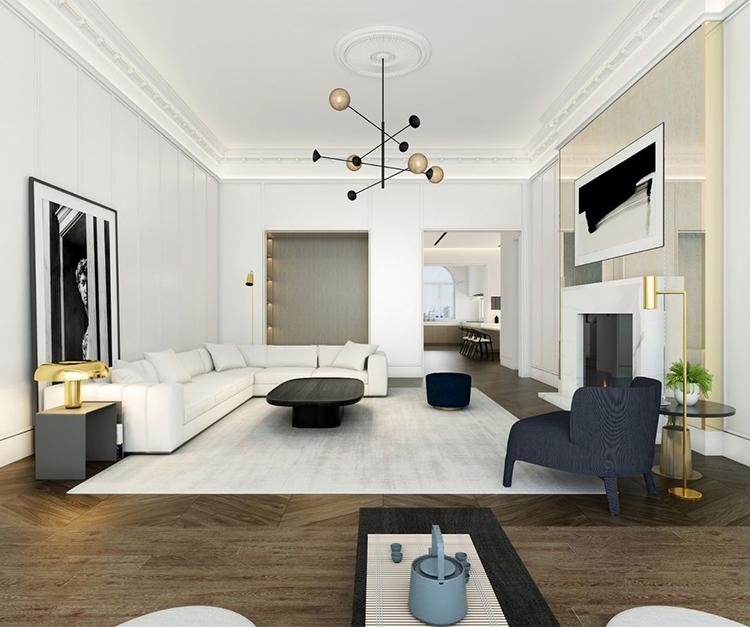 382平米的房這樣裝修，空間大了1倍，裝修只花了68萬(wàn)！-北京城建龍樾灣別墅裝修