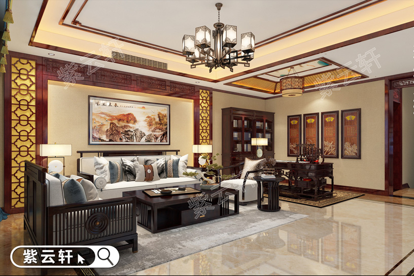 經(jīng)典簡約古典中式裝修設(shè)計(jì)案例，傳統(tǒng)韻味十足，大戶型就該這么裝
