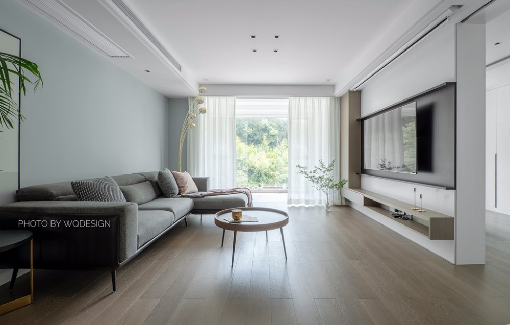 客廳窗簾裝修效果圖光景丨實(shí)用至上，但儀式感也不能北歐極簡(jiǎn)客廳設(shè)計(jì)圖片賞析