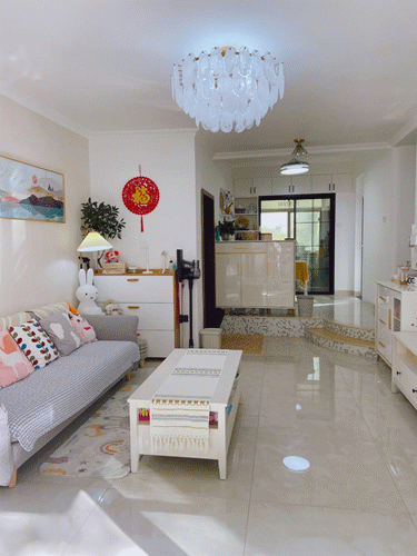 終于喬遷新家了，全屋乳膠漆，天花板只有石膏線，簡裝反而更耐看