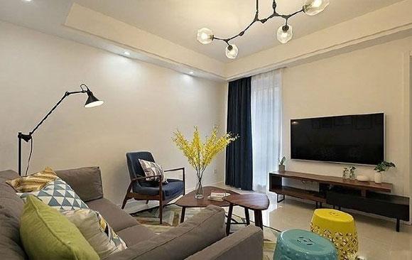 溫馨舒適的小兩房裝修，很時尚的北歐風空間，餐廳裝修特別實用