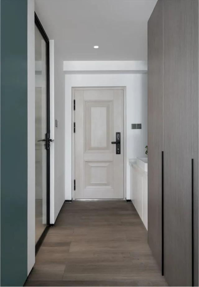 酒店公寓裝修效果圖(35㎡酒店式開(kāi)間單身公寓，半平米都沒(méi)浪費(fèi)，還裝得很有檔次)(圖4)